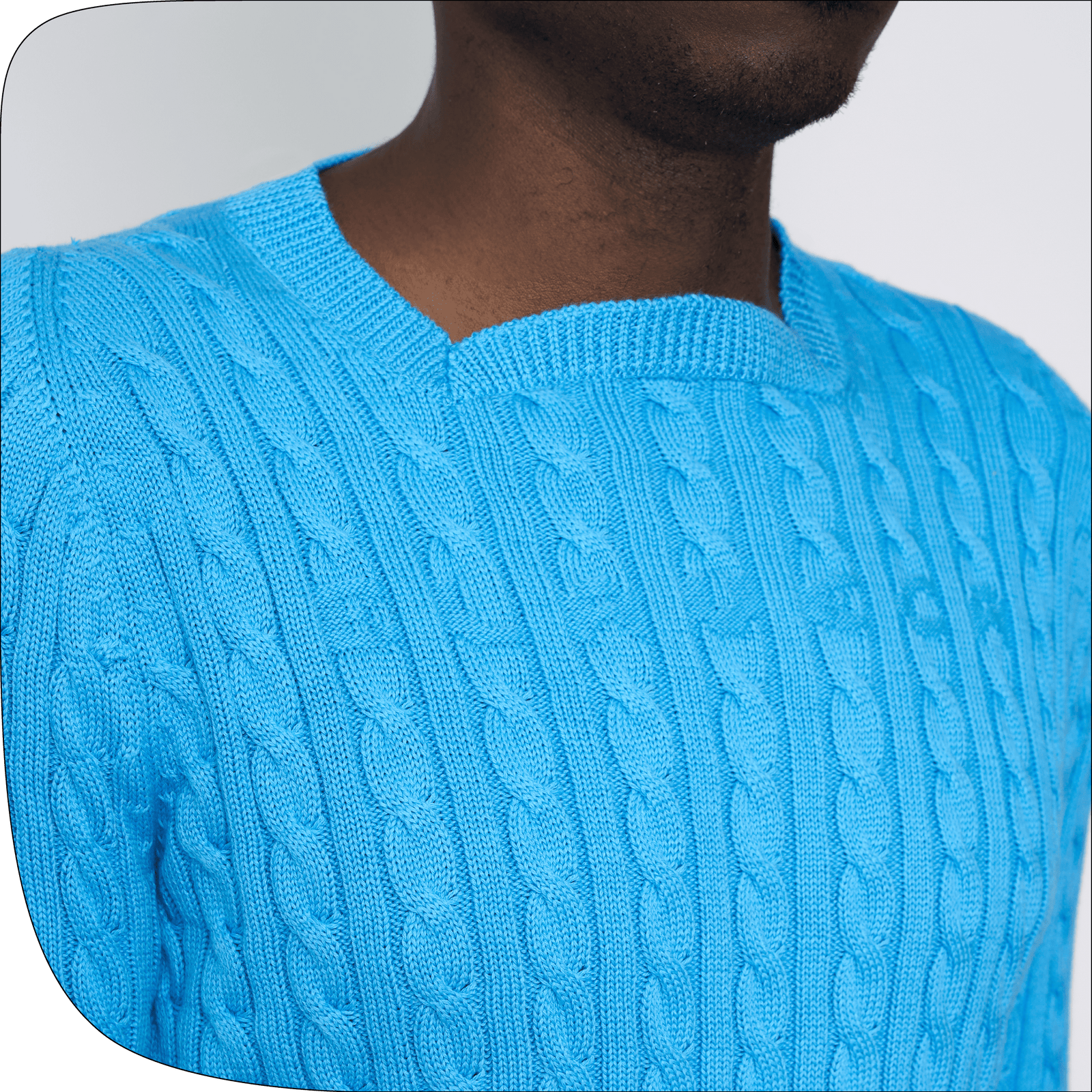 HYSTEON COTTON CABLE KNIT PULLOVER