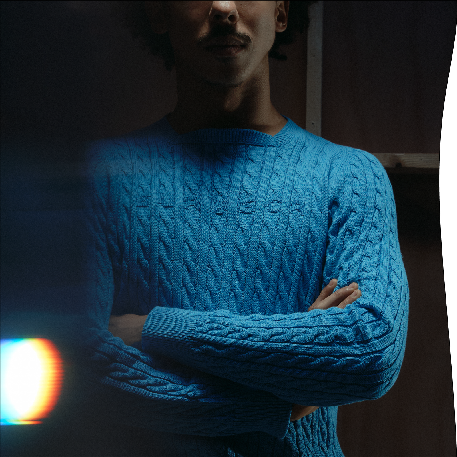 HYSTEON COTTON CABLE KNIT PULLOVER