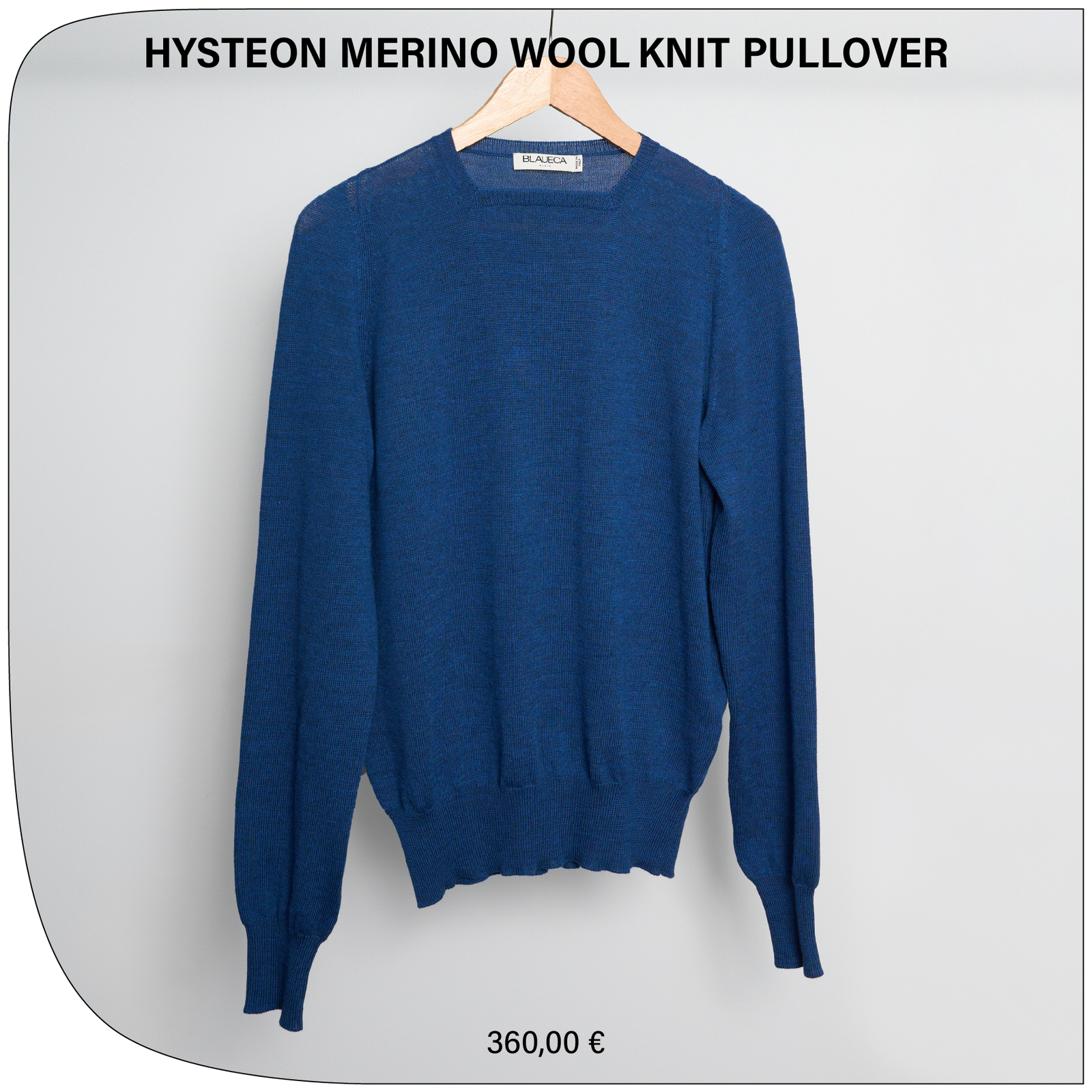 HYSTEON MERINO WOOL KNIT PULLOVER