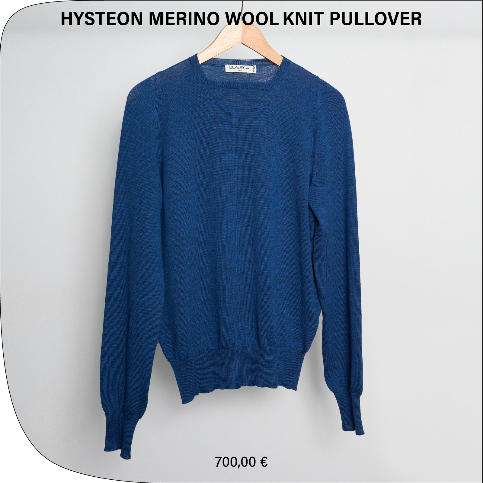 HYSTEON MERINO WOOL KNIT PULLOVER